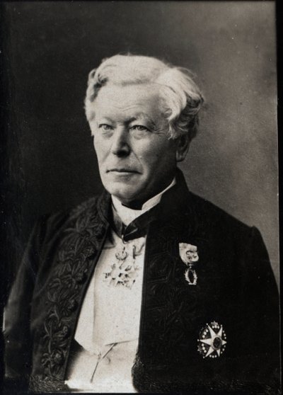 Portræt af Herve Auguste Faye (1814-1902), fransk astronom. af French Photographer